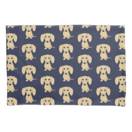 Kurzhaariges Dackel-Sahnemuster Kissenbezug