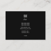 Kurzhaariges Mädchen Visitenkarte (Rückseite)