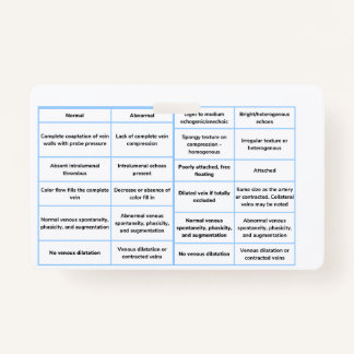 Kurzhinweis zur vaskulären Ultraschalluntersuchung Ausweis