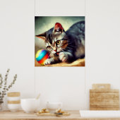 Kurzkatze Poster (Küche)