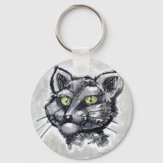 Kurzkatze Schlüsselanhänger (Vorderseite)