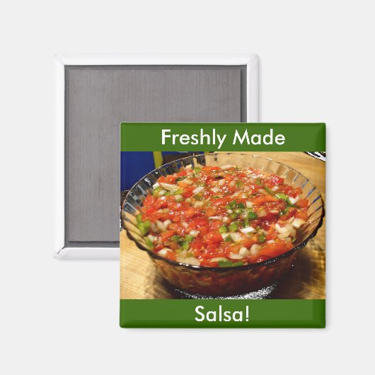 Kürzlich gemachte Salsa Magnet (Vorderseite/Rückseite)