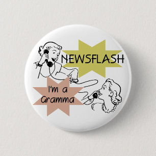 Kurznachricht bin ich ein Gramma T - Shirts und Button