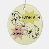 Kurznachricht bin ich ein Gramma T - Shirts und Keramik Ornament (Links)