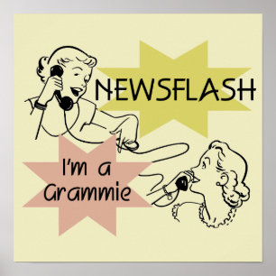 Kurznachricht bin ich ein Grammie T-Shirts und Ges Poster