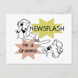 Kurznachricht bin ich ein Granma T-Shirts und Postkarte