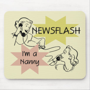 Kurznachricht bin ich ein Kindermädchen-T - Shirts Mousepad