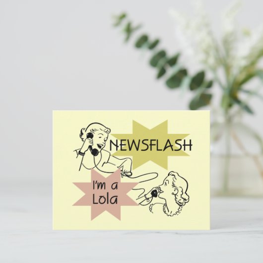 Kurznachricht bin ich ein Lola T - Shirts und Postkarte (Stehend Vorderseite)