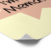 Kurznachricht bin ich ein Memaw T-Shirts und Gesch Poster (Ecke)