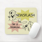 Kurznachricht bin ich ein Memaw T - Shirts und Mousepad (Mit Mouse)