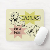 Kurznachricht bin ich ein Nani T-Shirts und Gesche Mousepad (Mit Mouse)