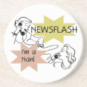 Kurznachricht bin ich ein Nani T - Shirts und Getränkeuntersetzer (Vorne)