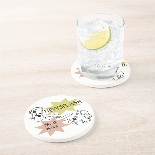 Kurznachricht bin ich ein Nani T - Shirts und Getränkeuntersetzer (Seite)