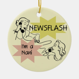 Kurznachricht bin ich ein Nani T - Shirts und Keramik Ornament