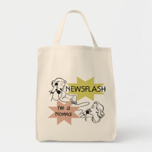 Kurznachricht bin ich ein Nonna T-Shirts und Tragetasche