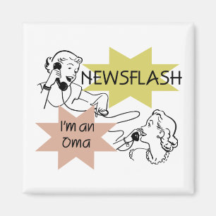 Kurznachricht bin ich ein Oma T - Shirts und Magnet