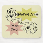 Kurznachricht bin ich ein Oma T - Shirts und Mousepad (Vorne)