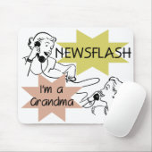 Kurznachricht bin ich eine Großmutter-T - Shirts Mousepad (Mit Mouse)