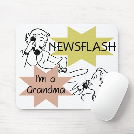 Kurznachricht bin ich eine Großmutter-T - Shirts Mousepad (Mit Mouse)
