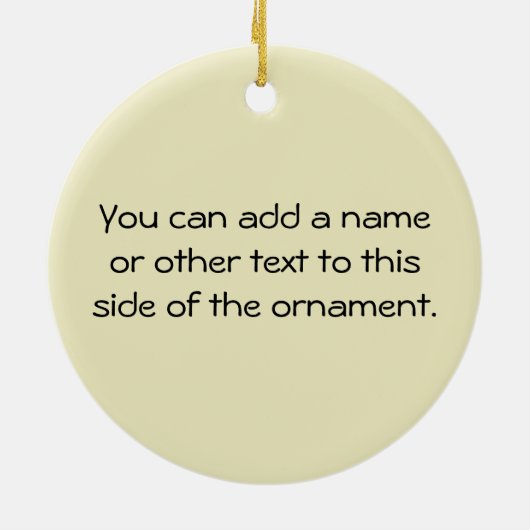 Kurznachricht bin ich T-Shirts Mimi und Geschenke Keramikornament (Hinten)