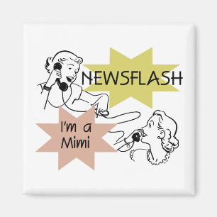 Kurznachricht bin ich T-Shirts Mimi und Geschenke Magnet