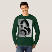 Kurzschläfchen-T-Shirt für Kopfhörer T-Shirt (Vorne ganz)