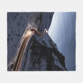 KURZSTRASSE INMITTEN DES SCHNEES ÜBERDECKTER BERG FLEECEDECKE (Vorderseite (Horizontal))