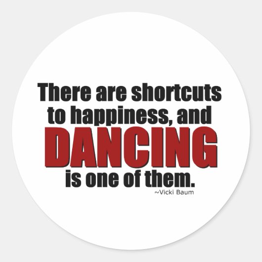 Kürzung bei Glück Runder Aufkleber (Vorderseite)