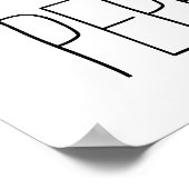 Kurzurlaub: Power eines Pfefferminzplakats Poster (Ecke)