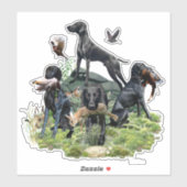 Kurzzeiger Aufkleber (Blatt)