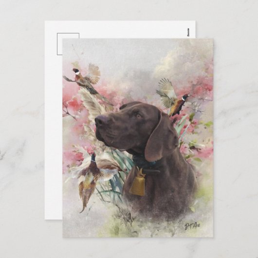 Kurzzeiger Feiertagspostkarte (Vorne/Hinten)