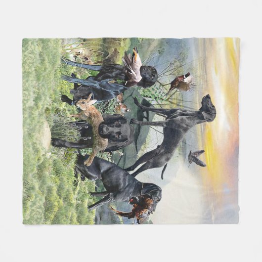 Kurzzeiger Fleecedecke (Vorderseite (Horizontal))