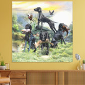 Kurzzeiger Leinwanddruck (Insitu (Wohnzimmer))