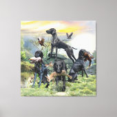 Kurzzeiger Leinwanddruck (Vorderseite)