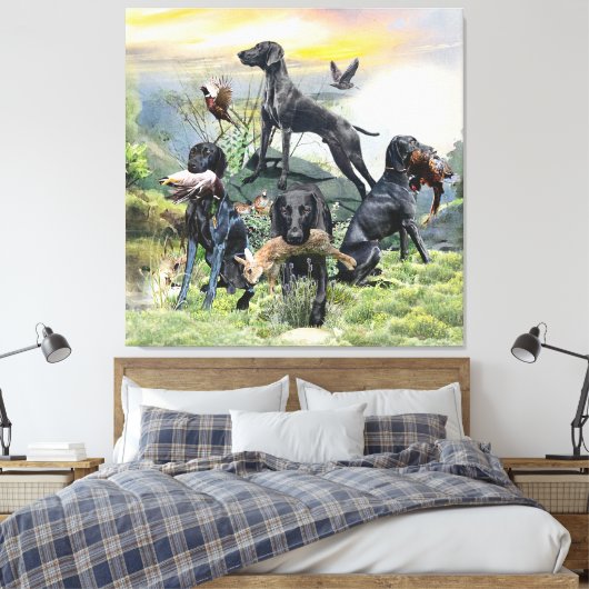 Kurzzeiger Leinwanddruck (Insitu (Schlafzimmer))