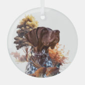 Kurzzeiger Ornament Aus Glas (Vorderseite)