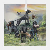 Kurzzeiger Ornament Aus Glas (Rückseite)