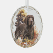 Kurzzeiger Ornament Aus Glas (Vorderseite Rechts)