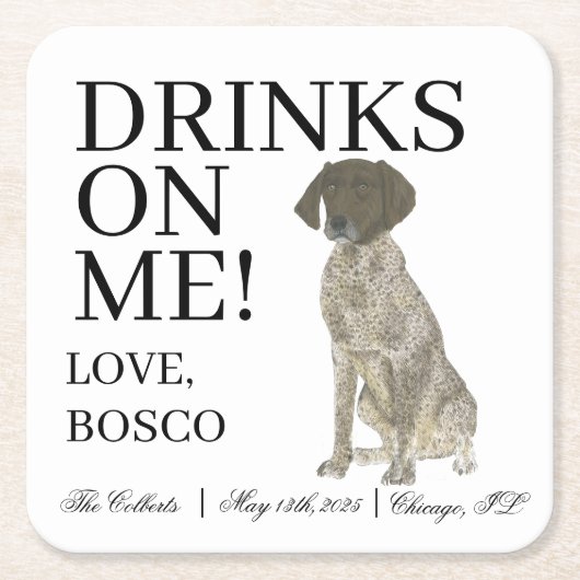 Kurzzeitblutung von Leber und Weiß Rechteckiger Pappuntersetzer (Vorderseite)