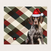 Kurzzeitiger Pointer GSP Dog Holiday Kariert Weihn (Außenseite Aufgefaltet)