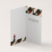 Kurzzeitiger Pointer GSP Dog Holiday Kariert Weihn (Innenseite)