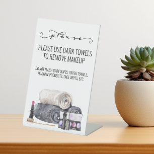 Kurzzeitmietung Badezimmer Handtuch  Sockelschild