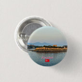 Kusadasi-Küste in der Türkei Button (Vorne & Hinten)
