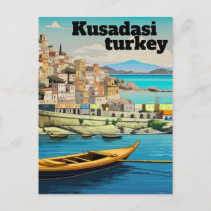 Kusadasi Türkei Reise Postkartengestaltung, Kusada Feiertagspostkarte