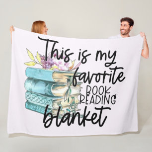 Kuschel dich mit deinem Lieblingsbuch Fleecedecke