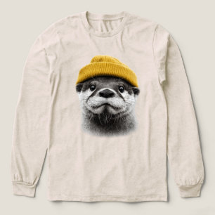 Kuschel-Fischotter-Mütze Retro-Fischotter-Winter-D Tri-Blend Shirt