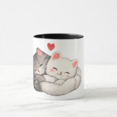Kuschel-Kätzchen-Liebe-Tasse Tasse (Zentrum)