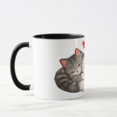 Kuschel-Kätzchen-Liebe-Tasse Tasse (Links)
