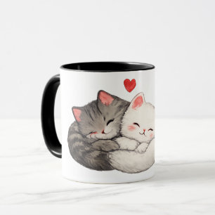 Kuschel-Kätzchen-Liebe-Tasse Tasse