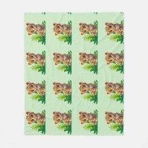 Kuschel-Leoparden-Fleece-Decke